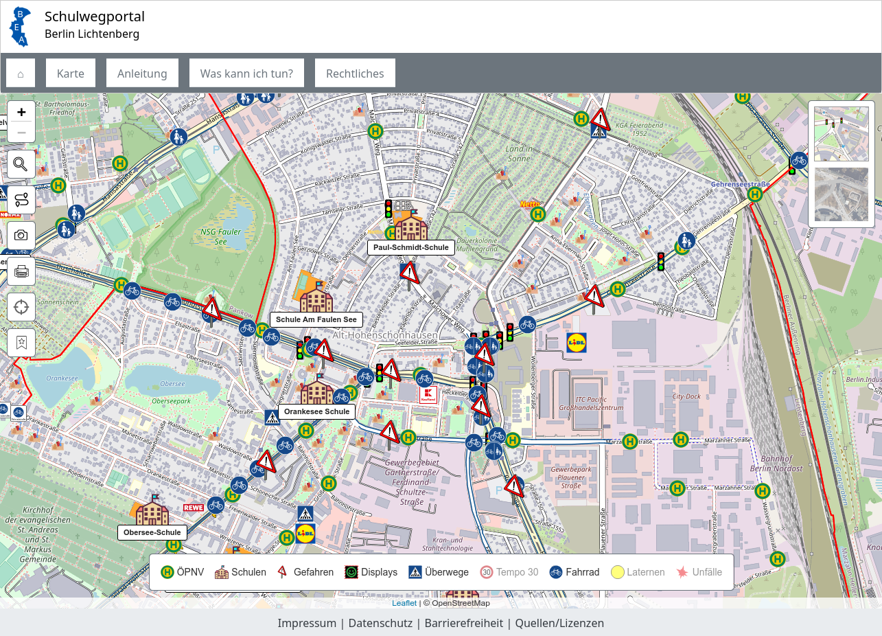 zum Schulwegportal Bild Schulwegportal